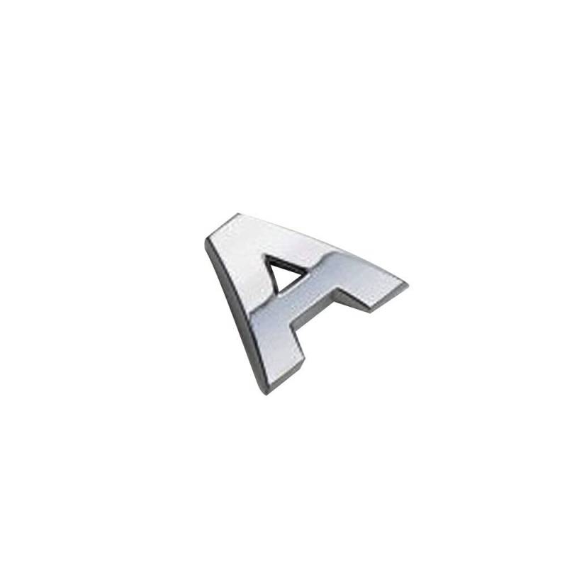 1 x Auto-Auto-Auto-Chrom-Metall-DIY-3D-Buchstaben, digitales Alphabet-Emblem, Auto-Stoßstangen-Aufkleber (A) von anso