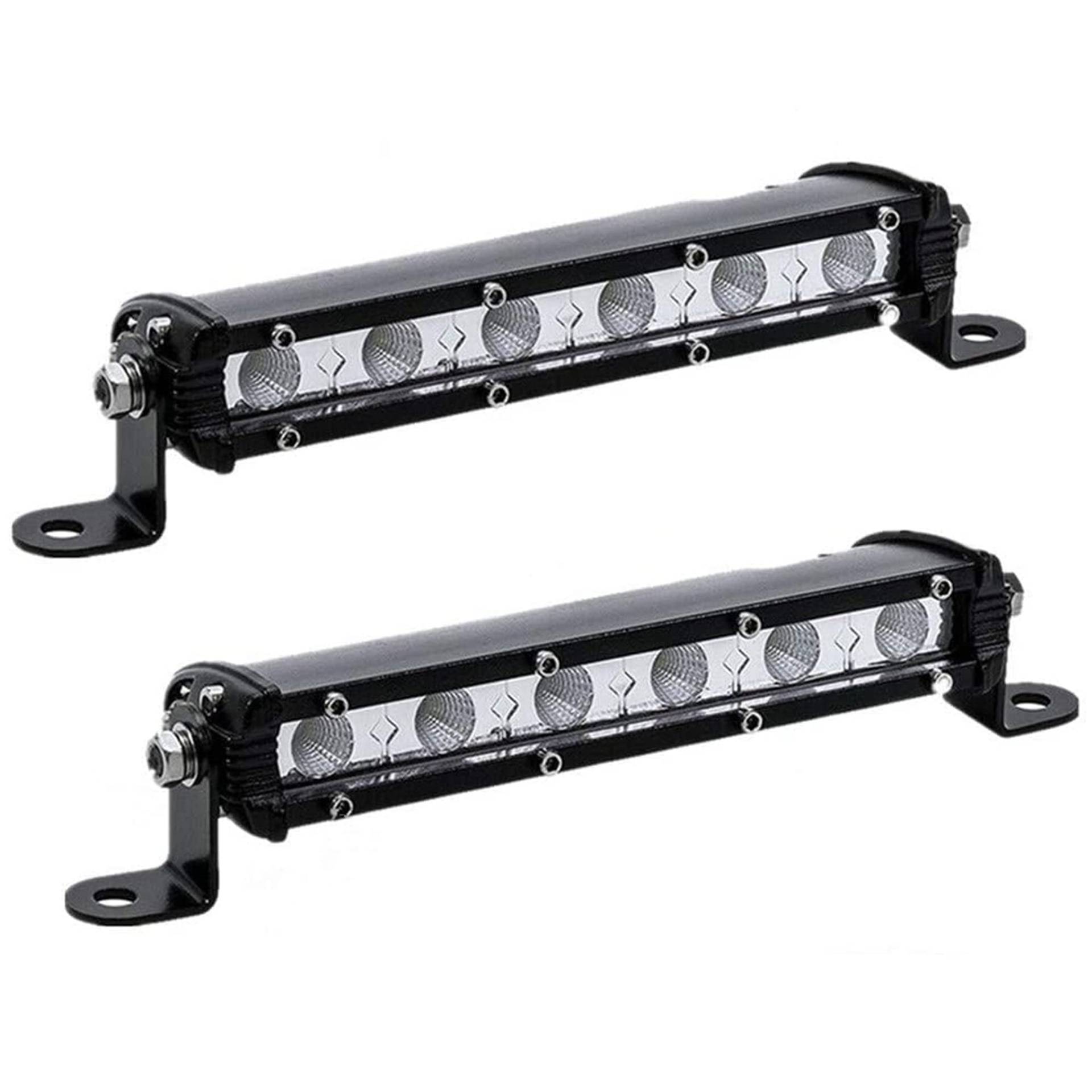 AnTom 18cm Led Rückfahrscheinwerfer Traktor, 18W Wasserdicht Led Arbeitsscheinwerfer Flach Strahler 12V für Motorrad Traktor Pickup Jeep Campervan von antom