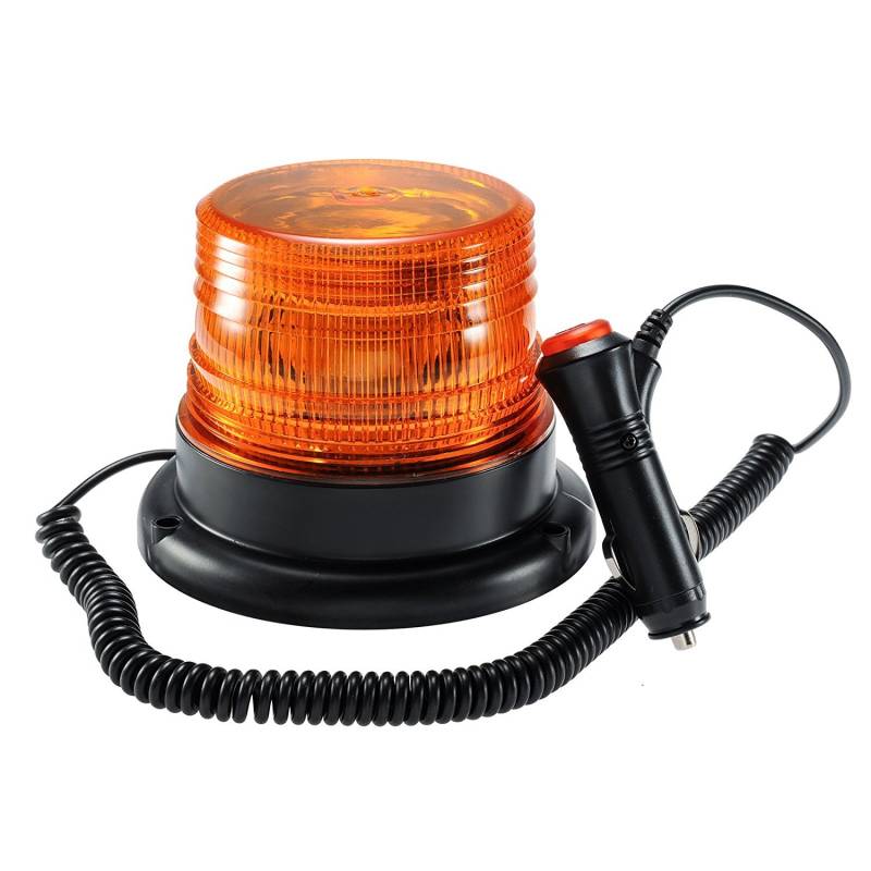 AnTom LED Rundumkennleuchte, Gelb Rundumleuchte für Auto Anhänger Wohnwagen SUV - Magnetfuß - 12V/80V… von antom
