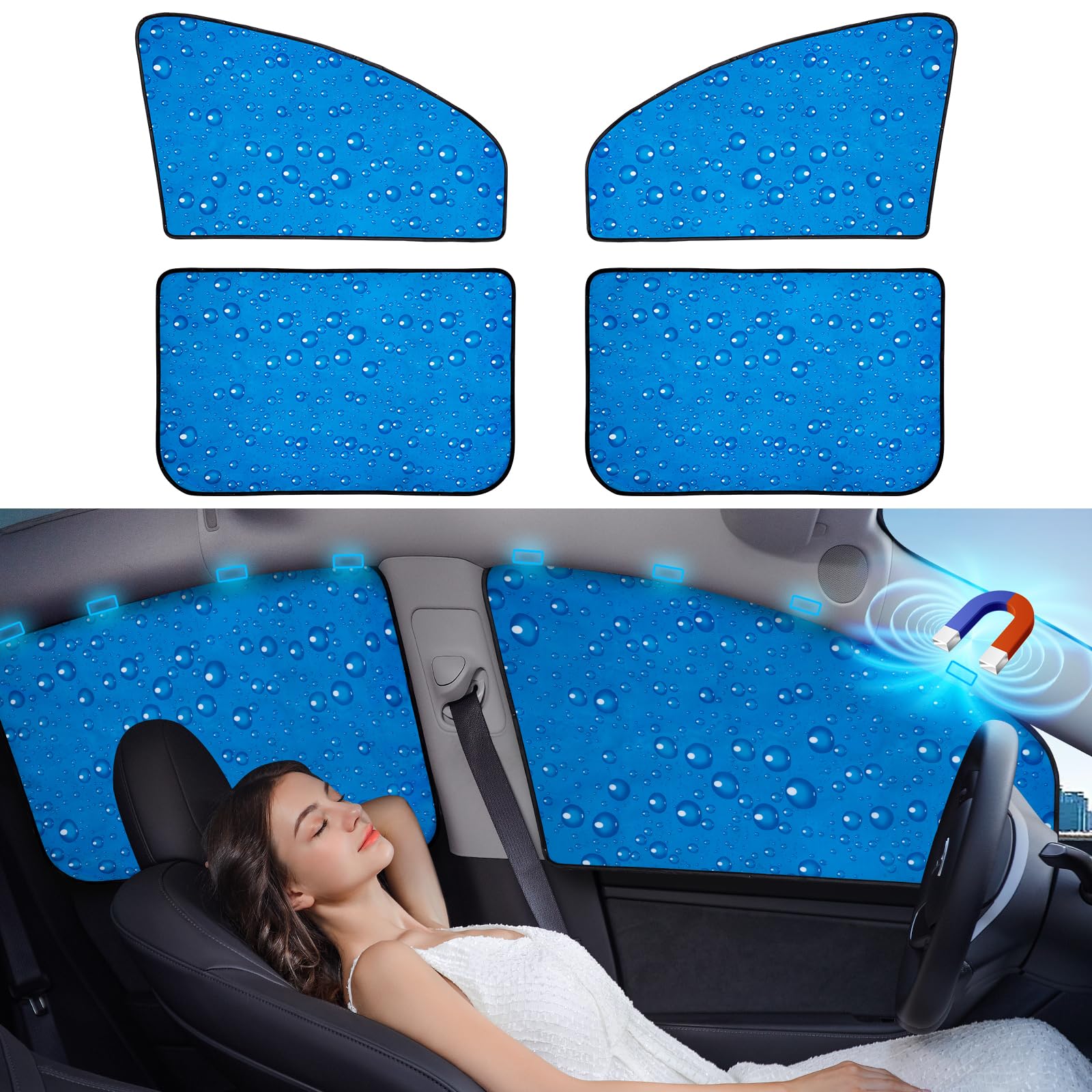 aokway Auto-Sonnenschutz, Heckscheiben-Sonnenschutz, Seitenfenster, Baby, 4 Stück aokway Auto-Sonnenschutz, Heckscheiben-Sonnenschutz, Seitenfenster, Baby, 4 Stück von aokway