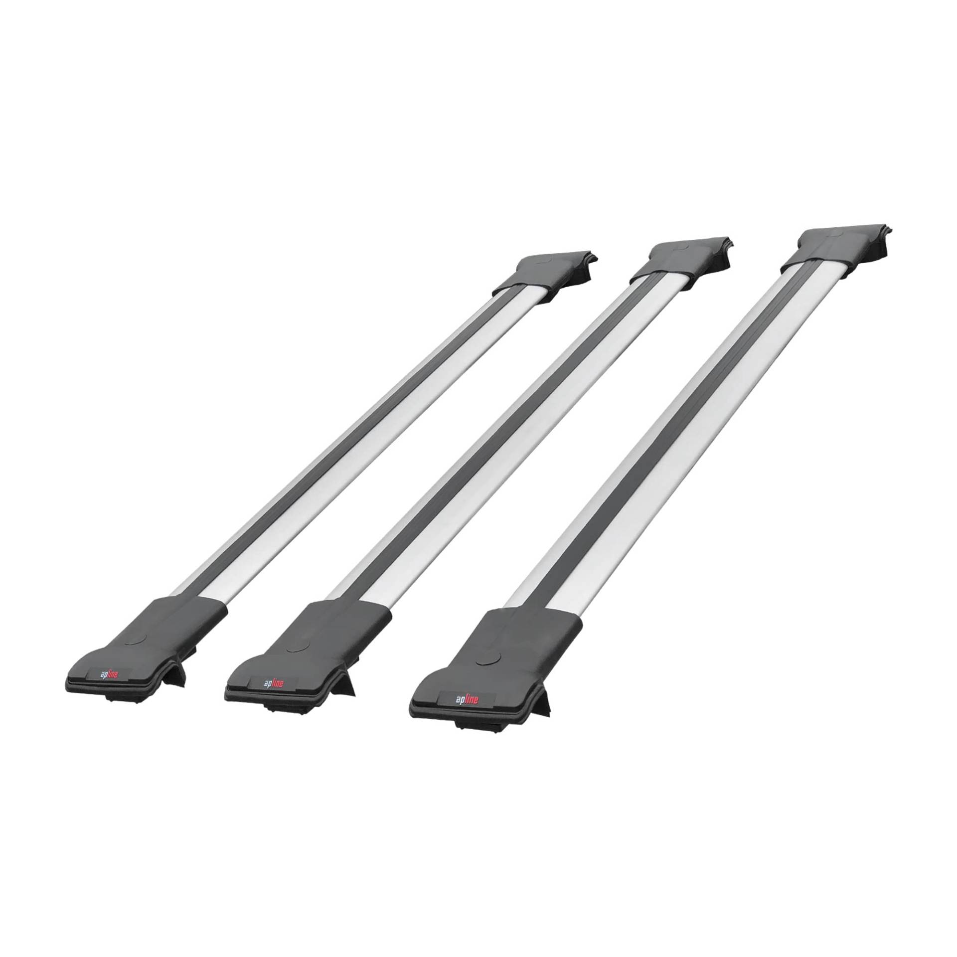 apline Kompatibel mit Nissan X-Trail 2014-2021 Relingträger Fly Modell Dachträger 3 Bars Gepackträger GRAU von apline