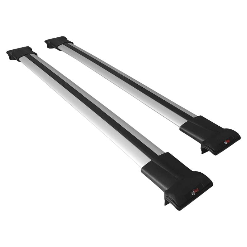 apline Kompatibel mit Volvo V50 2004-2012 Fly Model Relingträger Dachträger Auto Gepäckträger Grau Aluminium 2 Stangen von apline