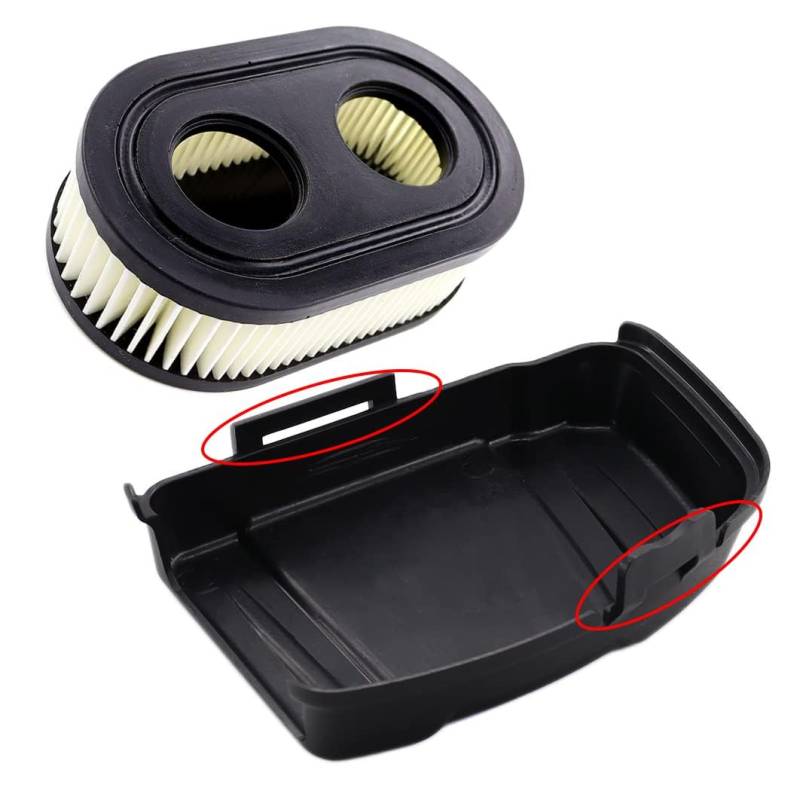 Luftfilterdeckel mit Luftfilter für Briggs & Stratton 650EXI 675EXI 675IS Rasenmäher, ersetzt 594575, 798452 von appe