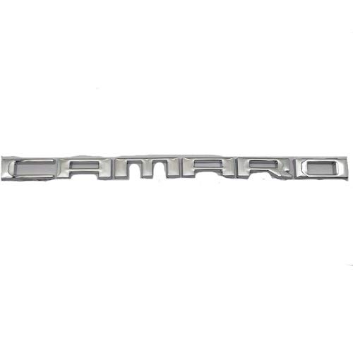 3D-Metall-Aufkleber mit Camaro-Buchstaben-Logo, Kotflügel-Aufkleber, Motorsport (Farbe: Silber) von appiu