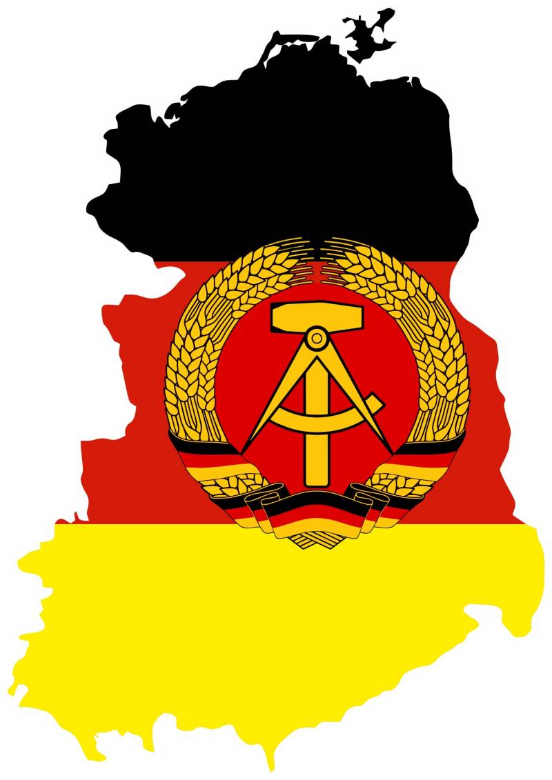 DDR Ost-DeutschlandFlagge + Wappen Set Aufkleber Karte Sticker-Bogen - 160 x 230 mm - PKW Auto Fahne Flagge Decal S1 von aprom