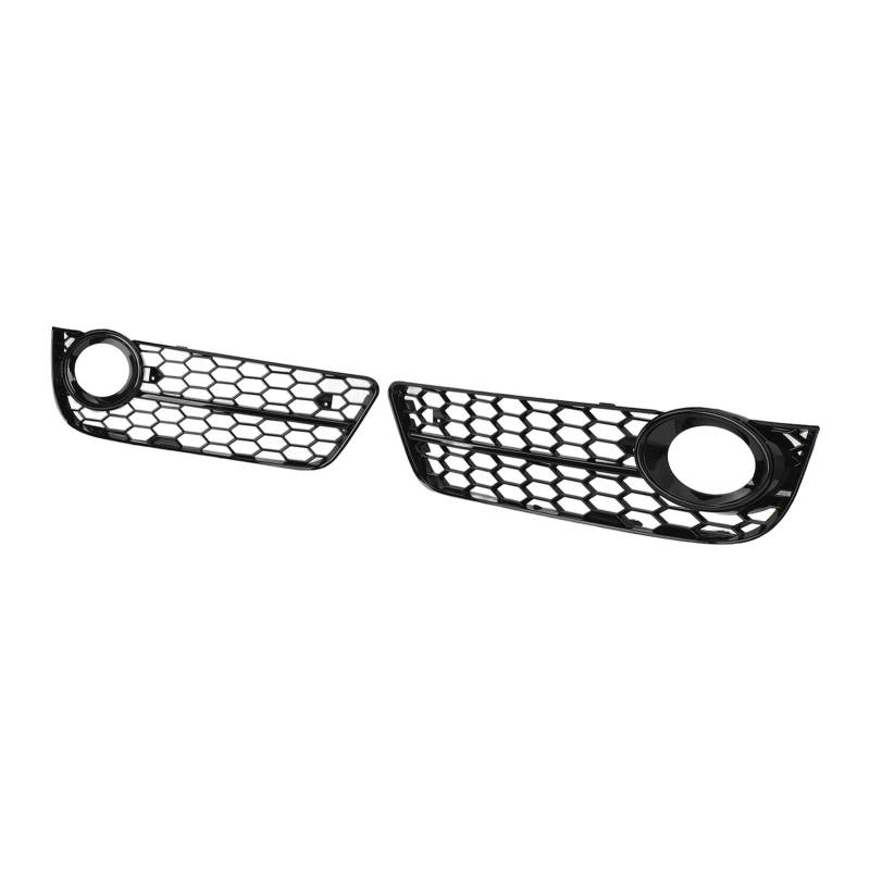 1 Paar Fog Light Mesh Kühlergrill 8T0807681 Gloss Schwarzer Vorderer Stoßstange Fog Lampe Grillabdeckung für Coupé Sportback 2008 Bis 2011 Ort Teilenummer AR Light Mesh Grillefog von aqxreight