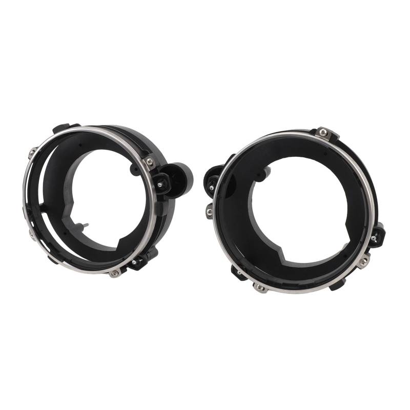 1 Paar Scheinwerferbehörde Kreis Montage Bucket Kit Hitzefestes Fixierlicht -Scheinwerfer -Kreis Montage Eimer für Camaro Nova Monte Carlo G Circle Mounting BU Scheinwerfer von aqxreight