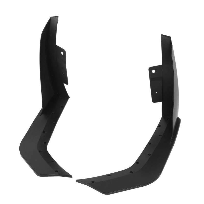 1 Paar Vordere Stoßfänger -Eckspoiler Schwarzer Vorderkinn Spoiler Winglet Guard für Modifizierte W/ GT500 MP Stoßfänger 2015 Bis 2022 von aqxreight
