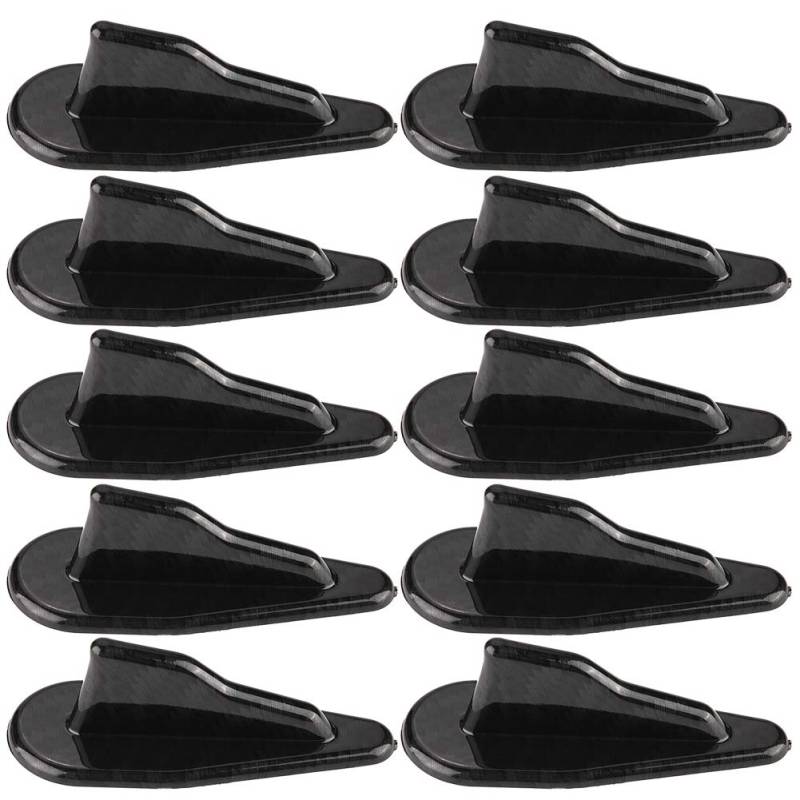 10pcs Schwarzes Autodach S Fin SPO Flügel Kit Generator S Flossen Spoiler Generatorcar Roofs Fin SP Design Es Ist für Fahre von aqxreight