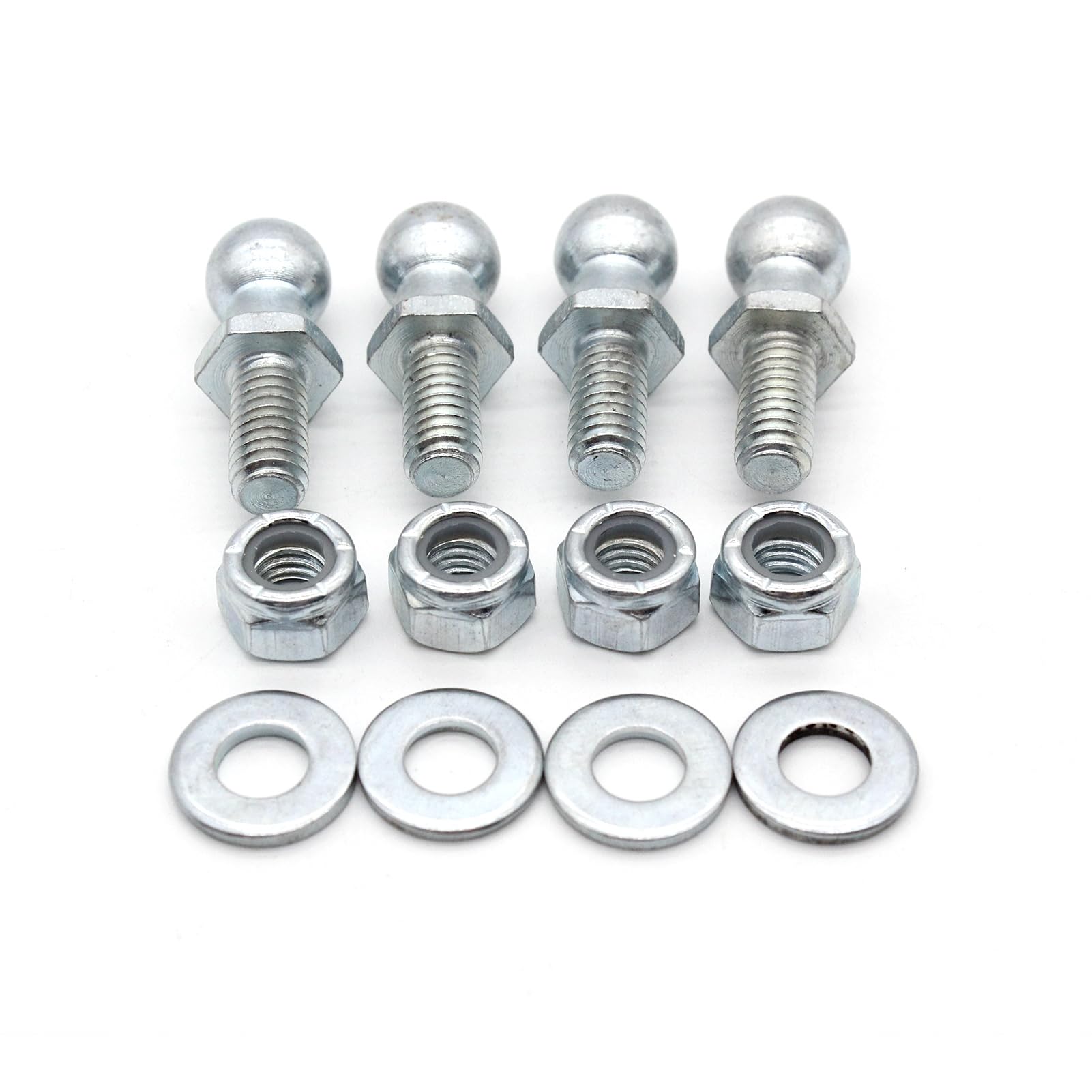 13 Mm Kugelbolzen mit Hardware 5/16-18 Gewinde X 5/8 Zoll Langer Schaft Gasdruckfeder-Stützstrebenbefestigung Eisenkugelbolzen Silber für Möbel Automobile Maschinen (Typ 3) von aqxreight