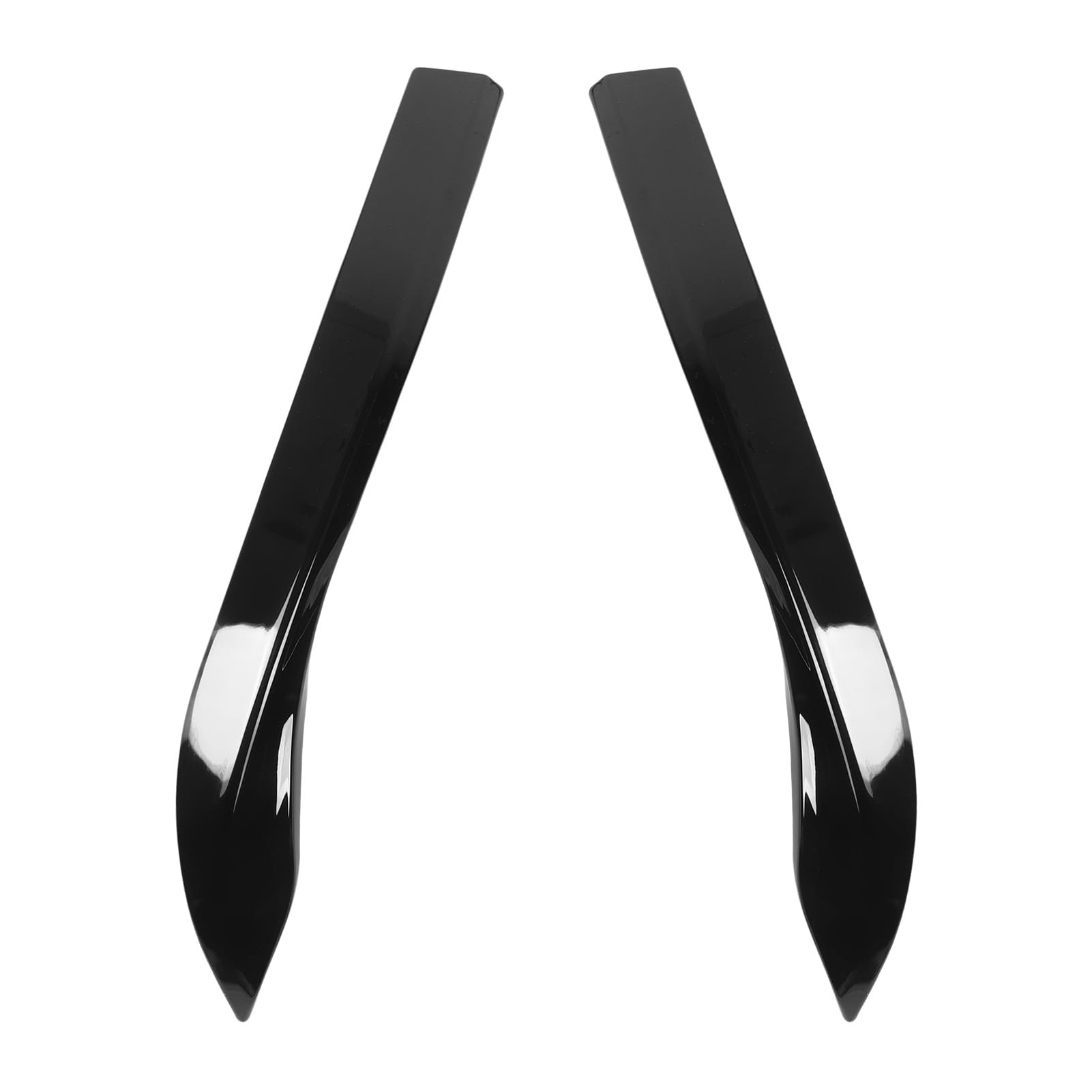 2 PCs Vordere Stoßfänger -Seitensplitter Links Rechts - Sporty Look Erhöht Stabilitätersatz für MK8 2020-2024 - Aerodynamische Leistung und Stil Verbessern (Leuchtend schwarz) von aqxreight