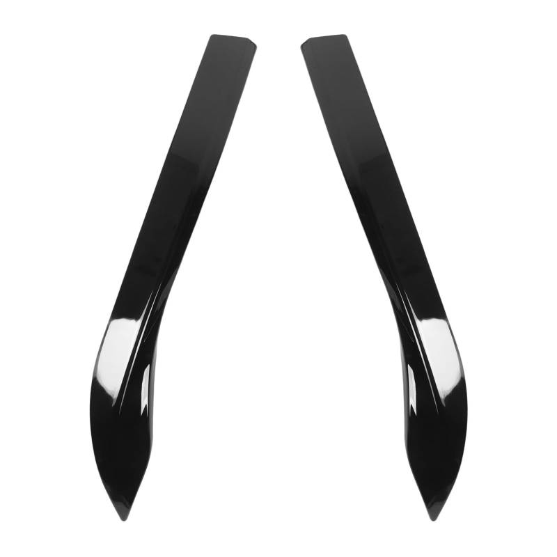 2 PCs Vordere Stoßfänger -Seitensplitter Links Rechts - Sporty Look Erhöht Stabilitätersatz für MK8 2020-2024 - Aerodynamische Leistung und Stil Verbessern (Leuchtend schwarz) von aqxreight