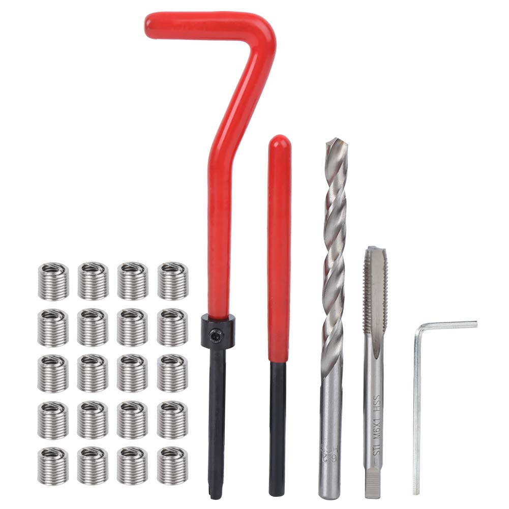 25pcs M6 -Fadenreparatur -Kit Faden Tap Bohrmaschine Bit Beschädigte Gewinde Reparaturwerkzeuge. Metall. Zu. komfortabel. speichern. . einfach. Und. gekreuzt. Qualität. Herstellung. Beschädigt .. 25pcs M6 -Fadenreparatur -Kit Faden Tap Bohrmaschine Bit Beschädigte Gewinde Reparaturwerkzeuge. Metall. Zu. komfortabel. speichern. . einfach. Und. gekreuzt. Qualität. Herstellung. Beschädigt .. von aqxreight