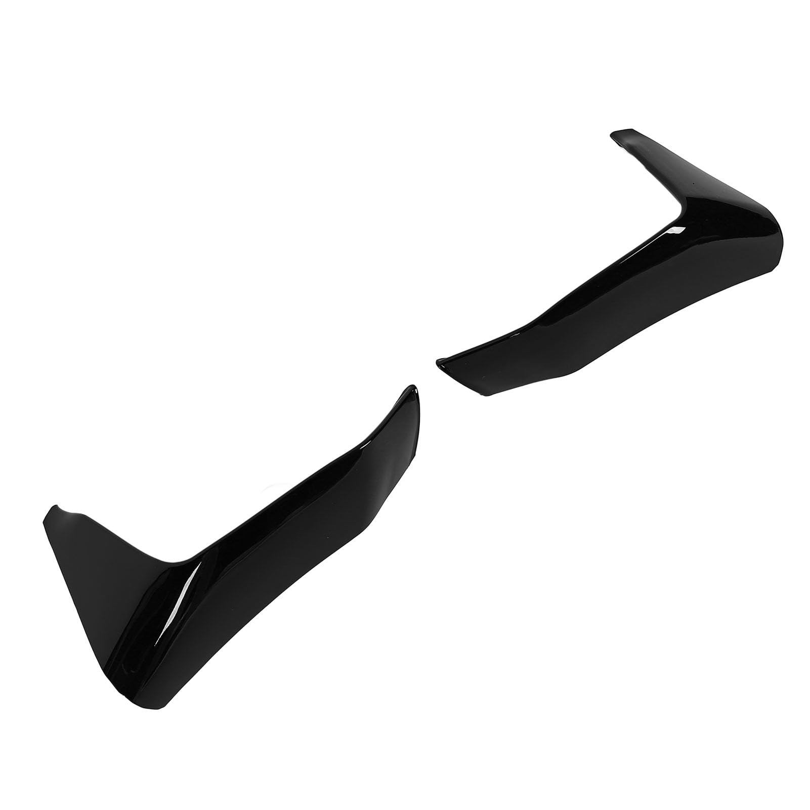 2pcs Vordere Stoßfänger Lip Splitter Super Leichtes Aerodynamisch Aggressive Look für F80 F82 F83 M3 M4 Glossy Black Car Front Stoßstange Splittercar Vordere Bumpe Design Die Lippe (Helles Schwarz) von aqxreight