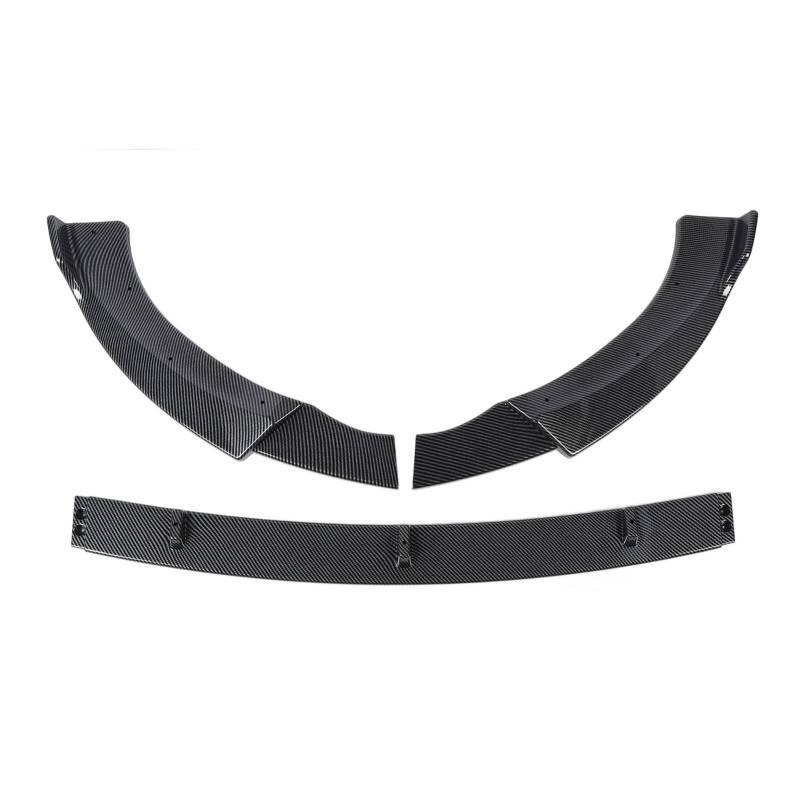 3 Teile Vordere Stoßfänger Lip Spo Racing Erscheint Verstärkte Seaml-Anpassungen für CL C257 AMG-Line Face 2022+ Hellschwarzes Auto-Aerodynamik. Vordere Stoßfänger Lip Spoilerfront Stoßstange Lippe von aqxreight