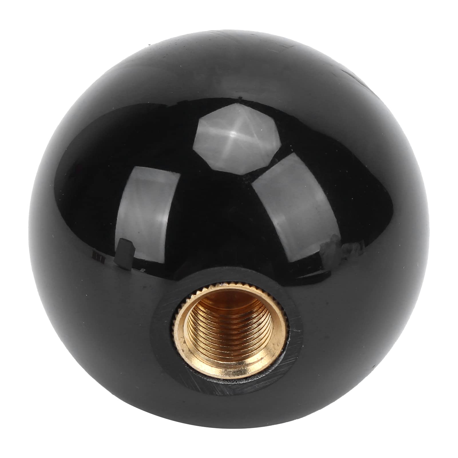 54 Mm Schalthebelkopf, Verschleißfeste Schaltkugel für WRX M12 X 1,25 MT, Innendekoration für Autos (BLACK) von aqxreight