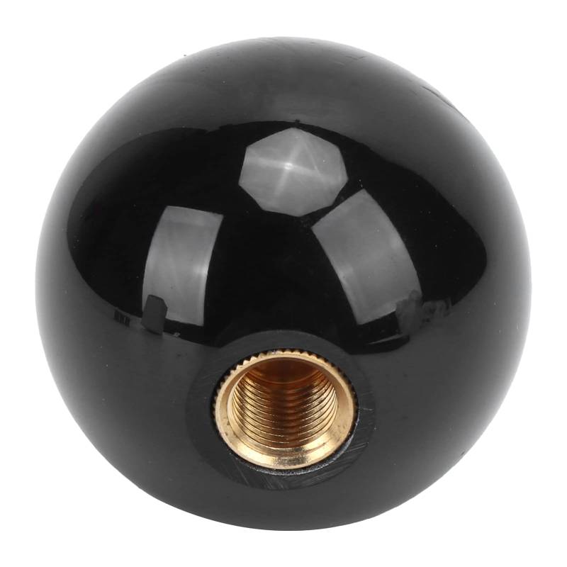 54 Mm Schalthebelkopf, Verschleißfeste Schaltkugel für WRX M12 X 1,25 MT, Innendekoration für Autos (BLACK) von aqxreight