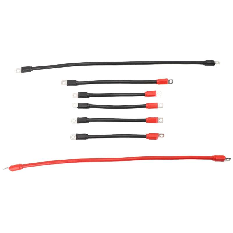 7pcs 4 Gauge Cart Battery Cables Reines Kupfer -W -Kit mit Dienstlenkern für DC AC36V48V CARTS -Paket 1 E Negatives Anschluss. Cart Battery Cables Cart Batterie W Kitdc Wechselstromwagen Akku W von aqxreight