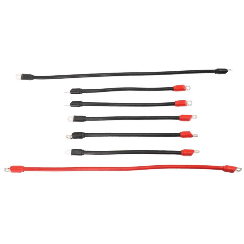 7pcs 4 Gauge Cart Battery Cables Reines Kupfer -W -Kit mit Dienstlenkern für DC AC36V48V CARTS -Paket 1 E Negatives Anschluss. Cart Battery Cables Cart Batterie W Kitdc Wechselstromwagen Akku W von aqxreight
