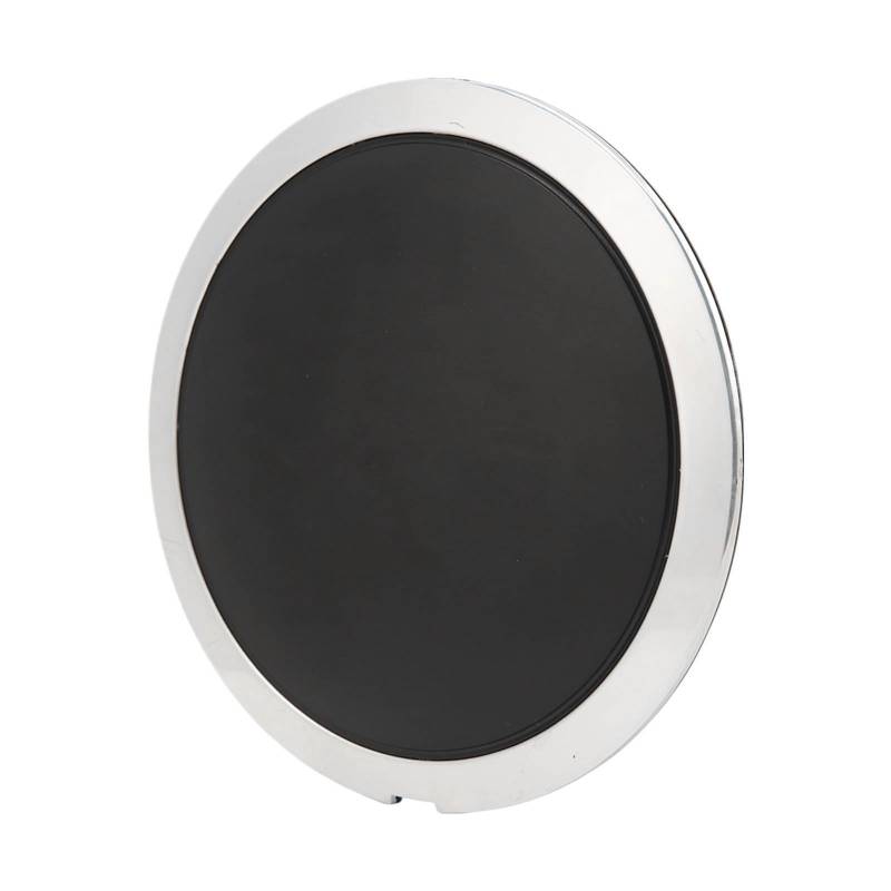 Aqxreight Mittlere Radnabenkappe mit Chromrand 68078419AC, Hitzebeständiger Ersatz für 500 (Weißer Kreis, weißer Buchstabe) von aqxreight