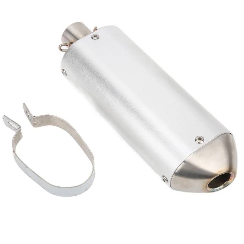 Auspuff End Schall Dämpfer, Motorrad Auspuff Abgasrohr 32mm/1,3 Zoll Kompatibel mit 110cc 125cc 150cc 160cc ATV Pit Bike von aqxreight
