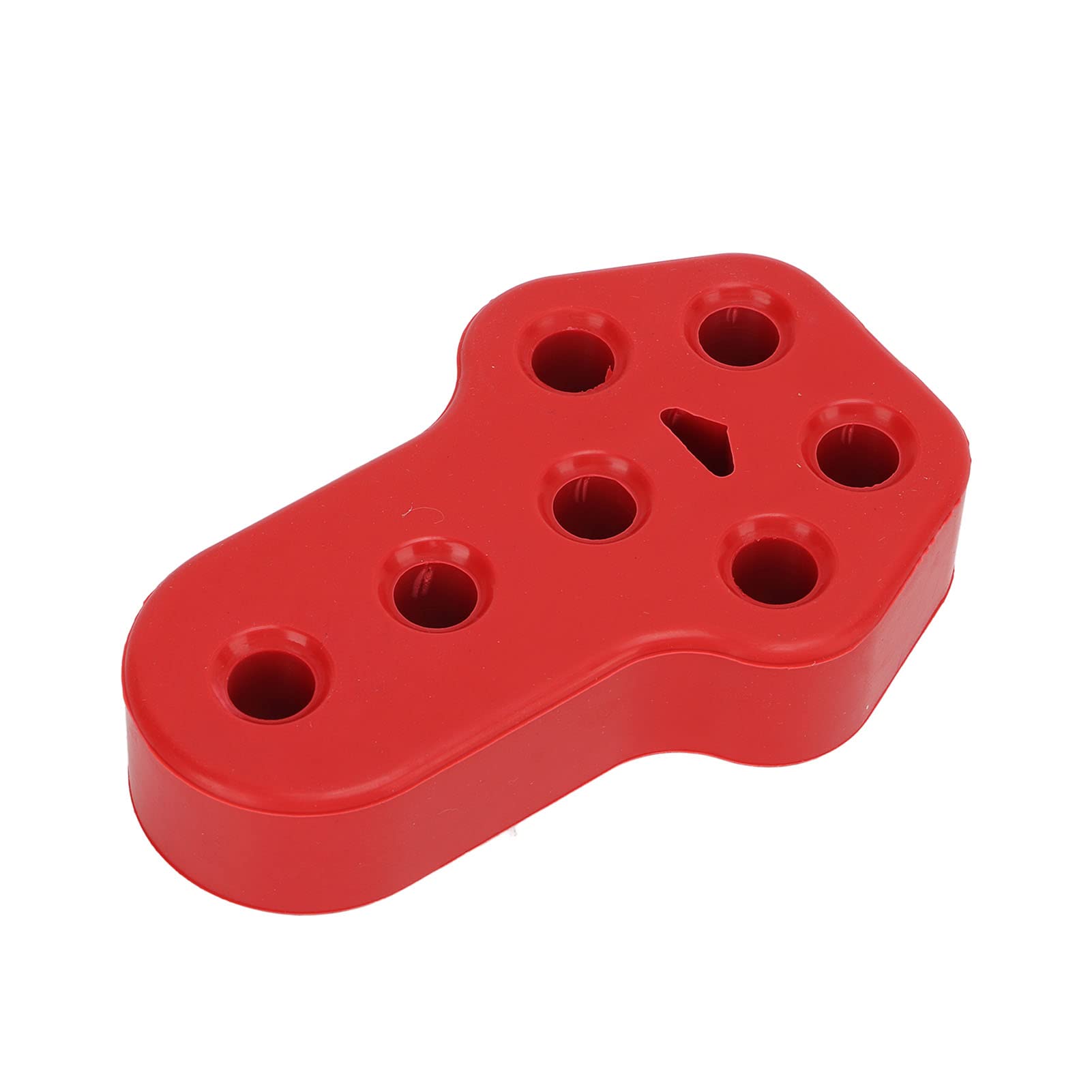 Autohänger Buchse Schalldämpfer Gummi -Isolatorhalterung Halterung 7 Löcher 12 Mm Diablackauto -Hanger Buchsenbuhlbleiderungsbuchse auf Tragen Sie Silikon E (Rot) von aqxreight