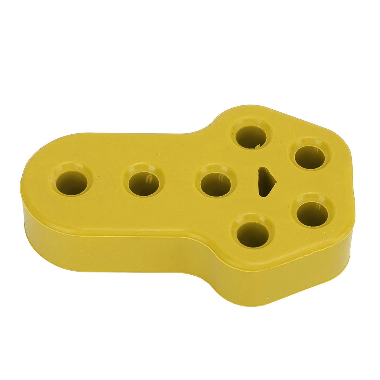 Autohänger Buchse Schalldämpfer Gummi -Isolatorhalterung Halterung 7 Löcher 12 Mm Diablackauto -Hanger Buchsenbuhlbleiderungsbuchse auf Tragen Sie Silikon E (YELLOW) von aqxreight