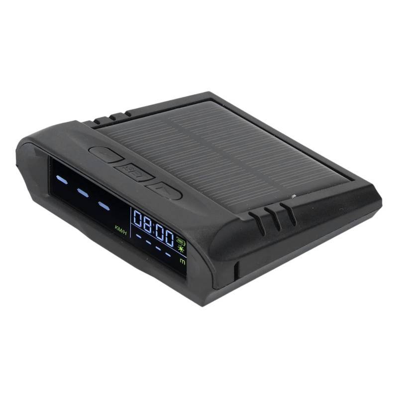 Digital Smart HUD Solar Geladene Zeit Temperaturanzeige über Geschwindigkeitsalarm Universal Car HUD Display von aqxreight