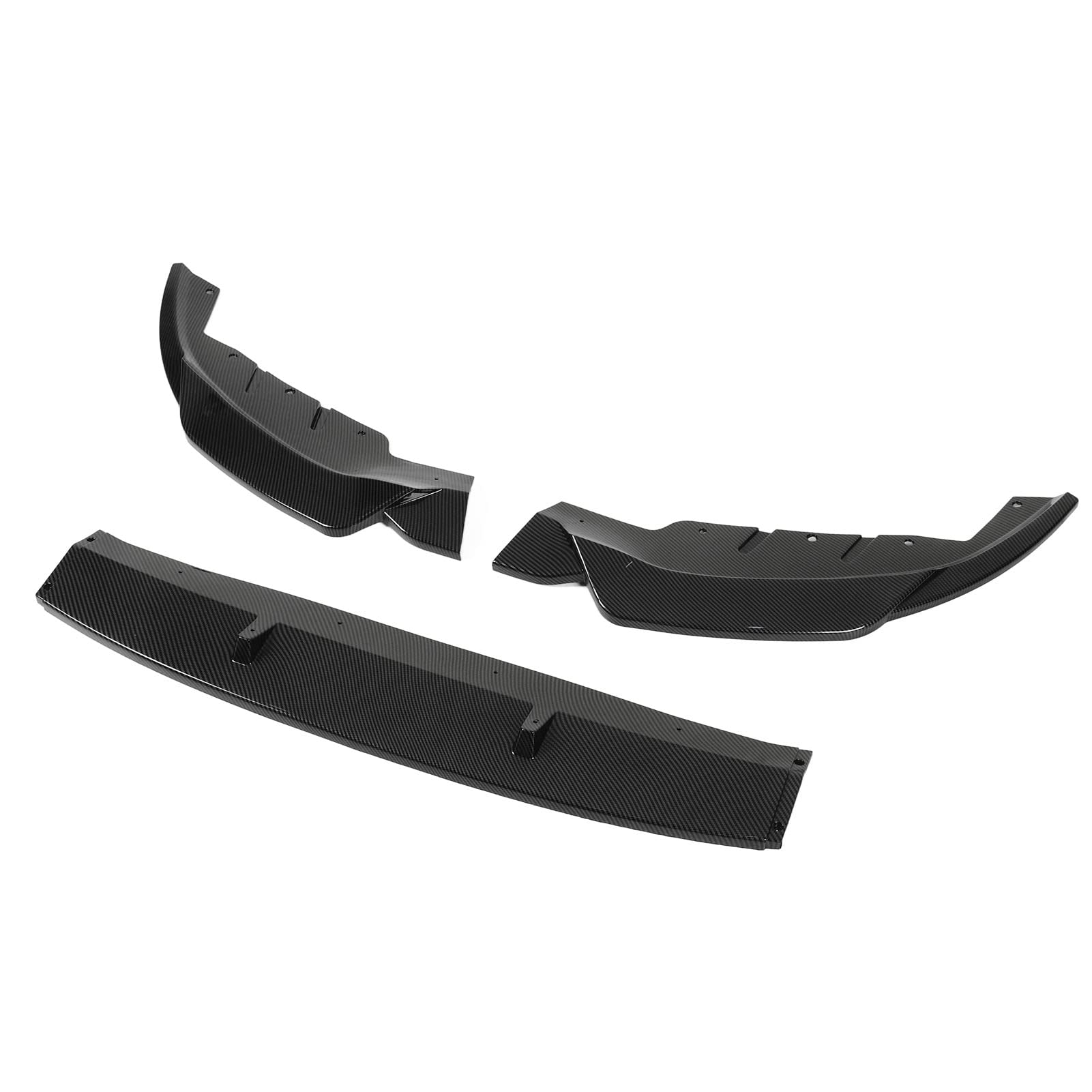 Erhöhen Sie Ihre Fahrt mit Dem 3PCS Front Stoßfänger Lip Spoiler -Kit für die Serie G30 G31 520i 525i 530i 2021 und Up in Glänzendem Schwarz (Kohlefaser-Stil) von aqxreight