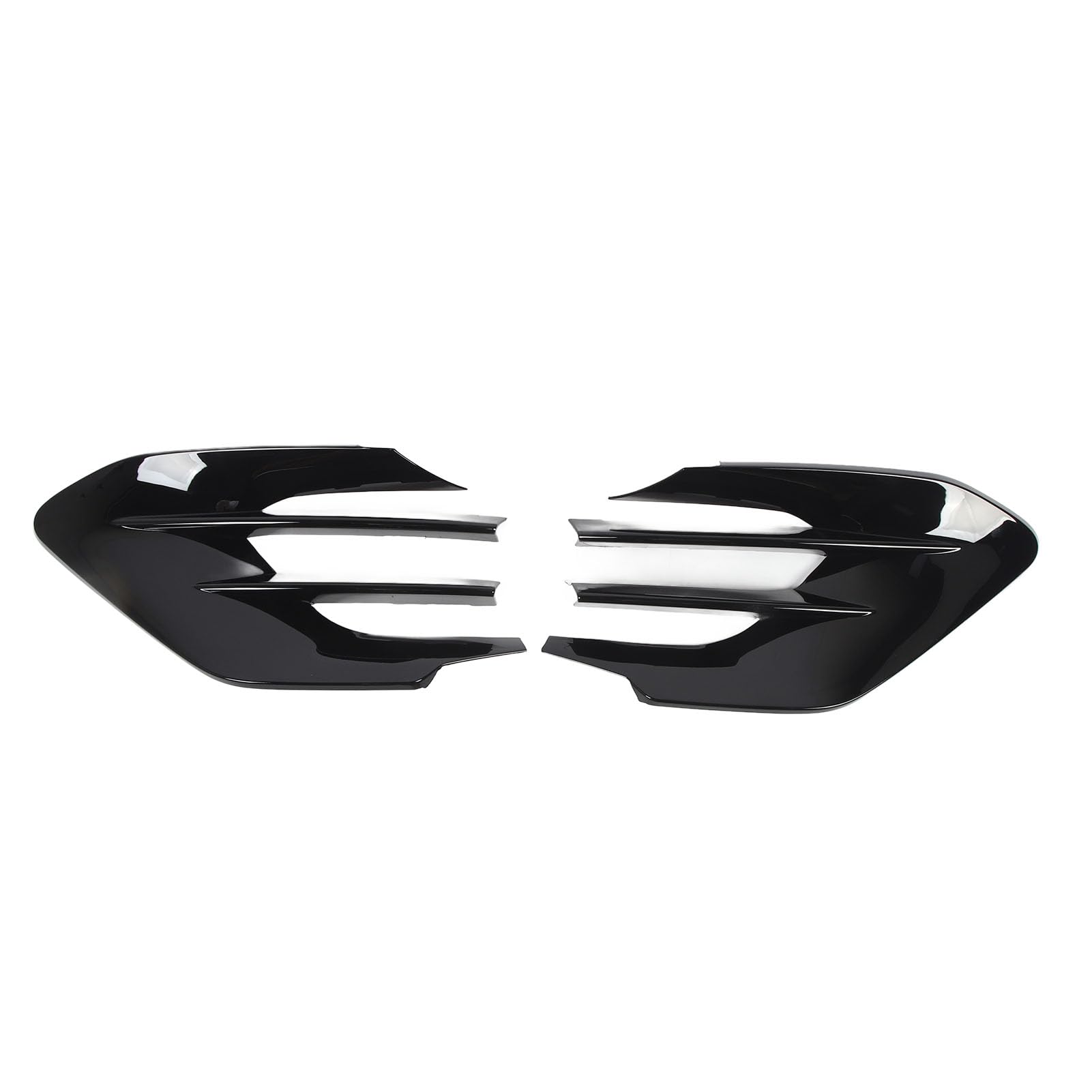 Fog Light Kühlergrillabdeckung für Gle Class W167 C167 LINE GLE450 GLE53 Upgrade (Helles Schwarz) von aqxreight