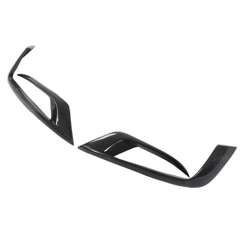 Front Nebel Lampenflossenabdeckung Kohlefaser -Entlüftungssplitter Canards für W222 S63 von aqxreight