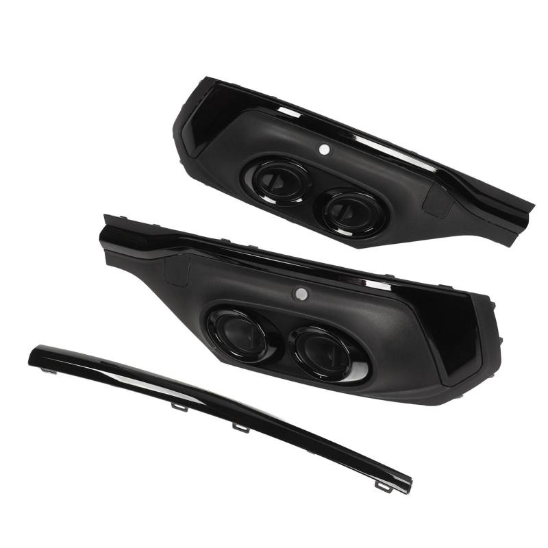 Heck Stoßfängerrohr -Diffusor -Trim Gllossy Black Lip Spoiler für SQ5 Sportback 2021 und Up Schwarzer Ring (Schwarzer Kreis) von aqxreight