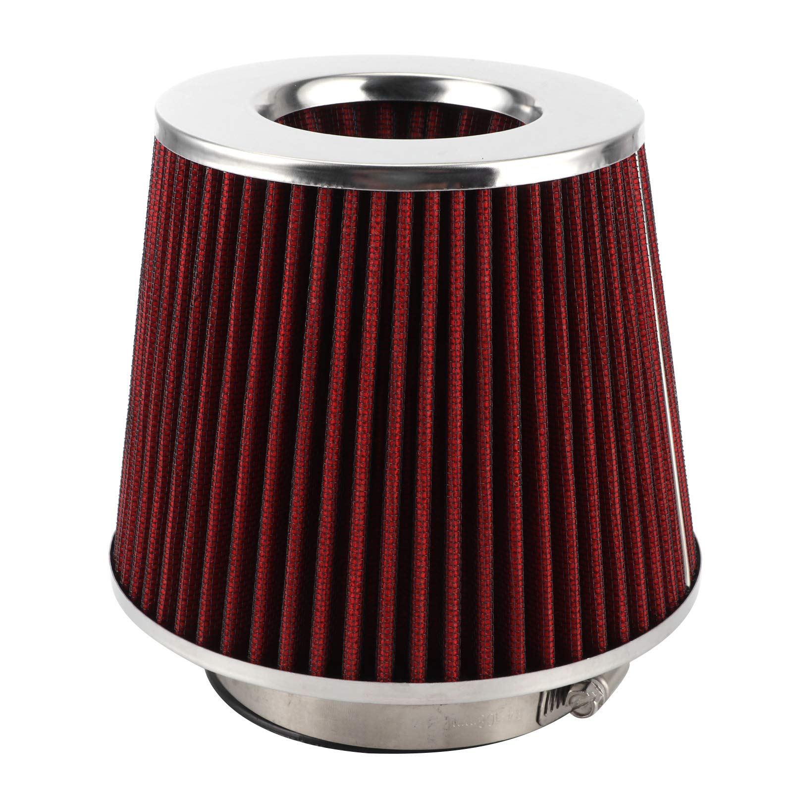 Luftfilter, 90mm Luftfilter Einlass Reiniger Wiederverwendbar Waschbar mit Klemmen Filtern Verunreinigungen Universal Luftfilter, 90mm Luftfilter Einlass Reiniger Wiederverwendbar Waschbar mit Klemmen Filtern Verunreinigungen Universal von aqxreight