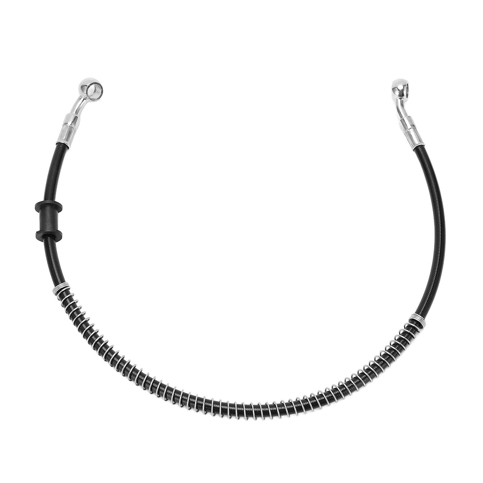 Motorrad Bremsleitung, Wärmeisolierend Stahl PVC Schwarz Universal Motorrad Bremsleitung Kupplungsleitung(60cm) von aqxreight