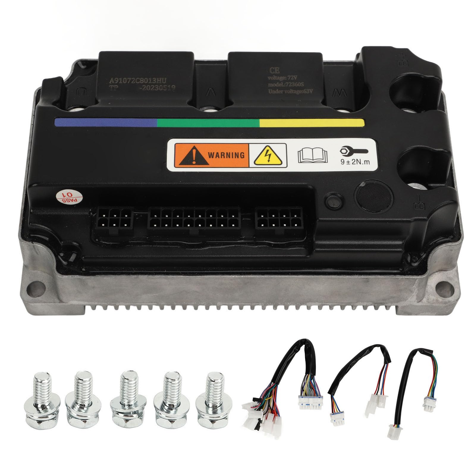 aqxreight Programmierbarer Bürstenloser Controller, 72 V 200 A ECU, Hochleistungs-Sinuswellen-Controller für Elektroroller, Fahrräder, Motorräder aqxreight Programmierbarer Bürstenloser Controller, 72 V 200 A ECU, Hochleistungs-Sinuswellen-Controller für Elektroroller, Fahrräder, Motorräder von aqxreight