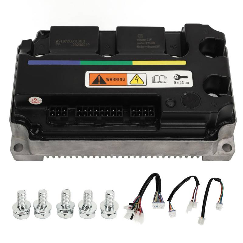 aqxreight Programmierbarer Bürstenloser Controller, 72 V 200 A ECU, Hochleistungs-Sinuswellen-Controller für Elektroroller, Fahrräder, Motorräder von aqxreight