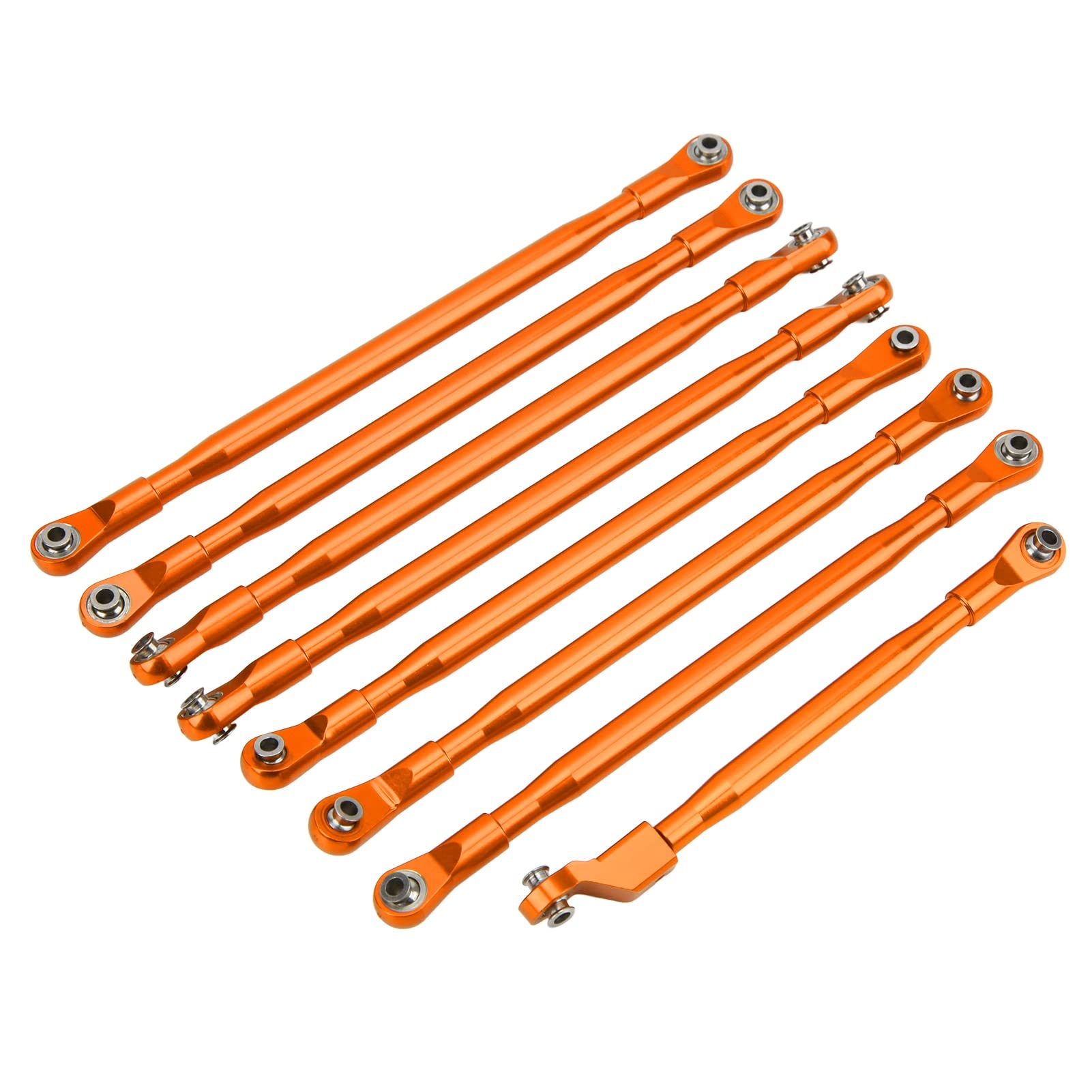 RC -Stange Link Linkage Set Pull -Stange mit Sway Stange Aluminium für Axiale SCX6 JLU 1/6 RC Car Vehicle Black RC Link SetRC Link Links SetRC Pull Rodrc Metall Stange Link1/6 Stange Link (ORANGE) von aqxreight