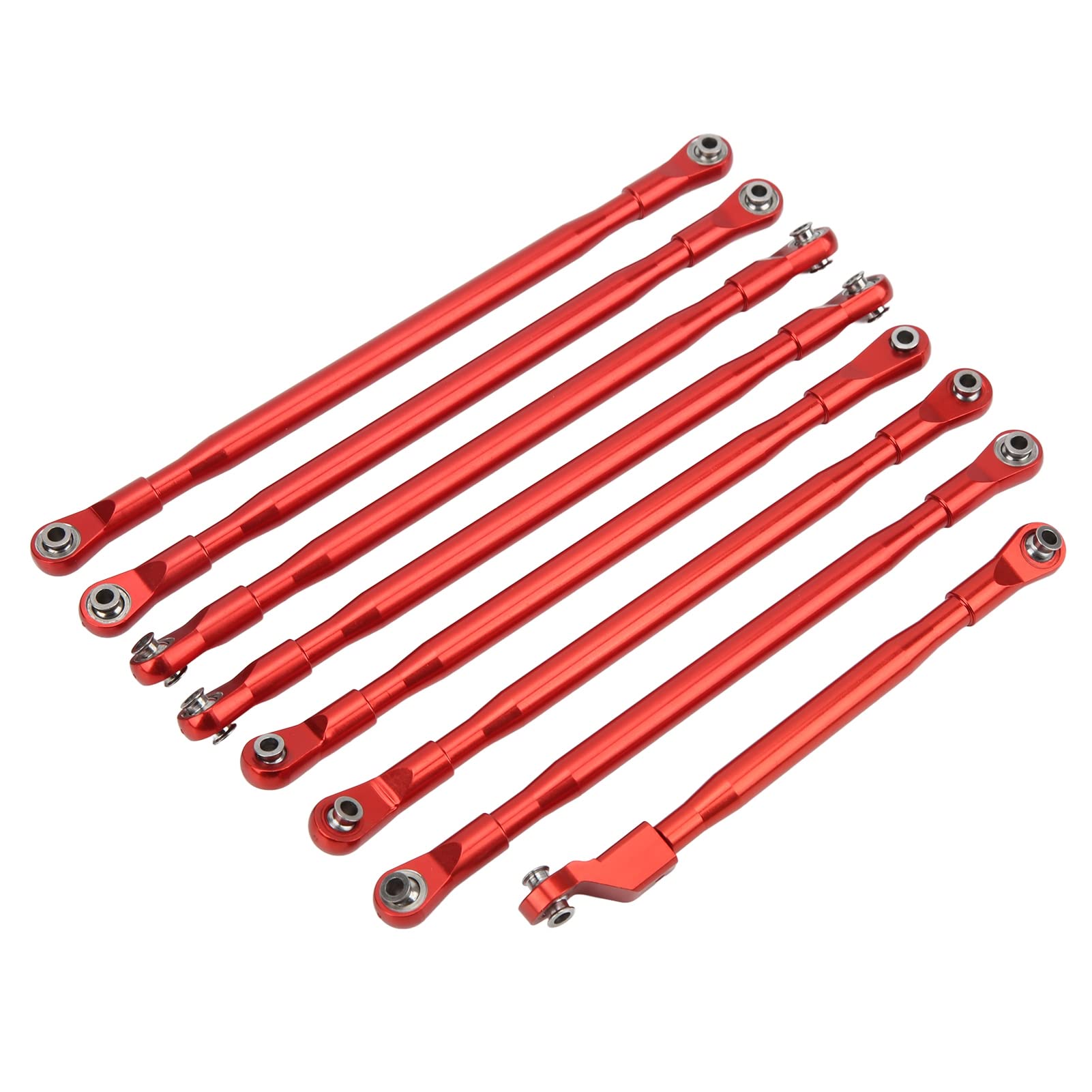 RC -Stange Link Linkage Set Pull -Stange mit Sway Stange Aluminium für Axiale SCX6 JLU 1/6 RC Car Vehicle Black RC Link SetRC Link Links SetRC Pull Rodrc Metall Stange Link1/6 Stange Link (Rot) von aqxreight