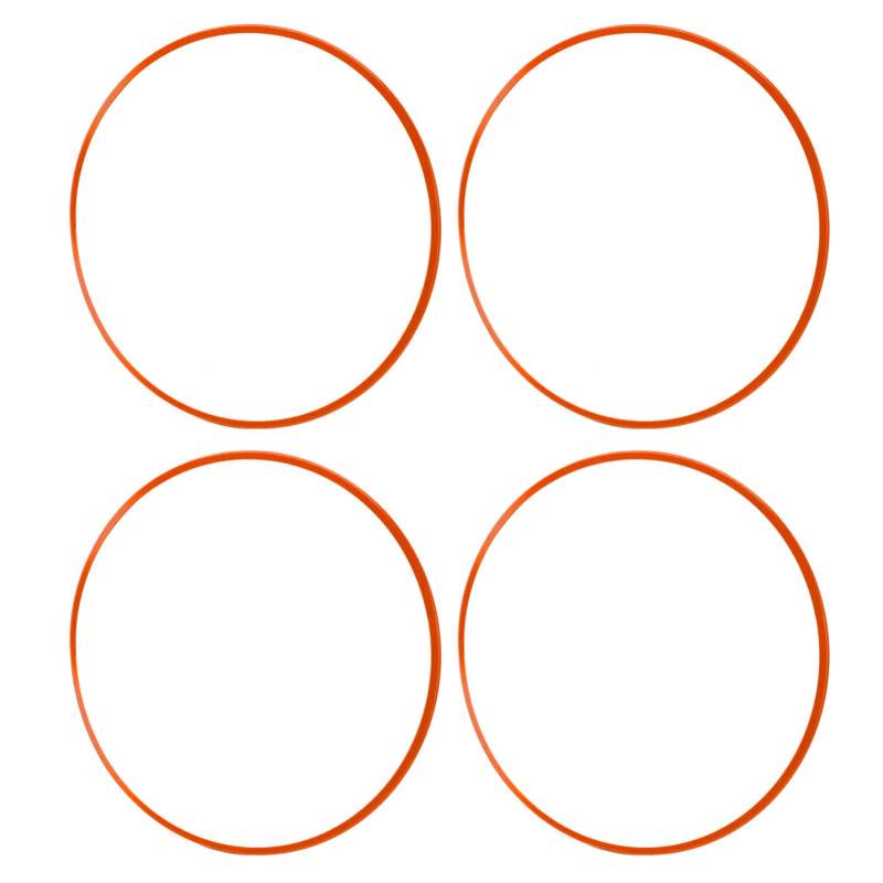 Rad Rim Protector Legierung Wenderguards Car Rim Protectors 16in Aluminium Universal Fit mit -Klebeband für Fahrzeuge mit Flachen Radkanten (ORANGE) von aqxreight