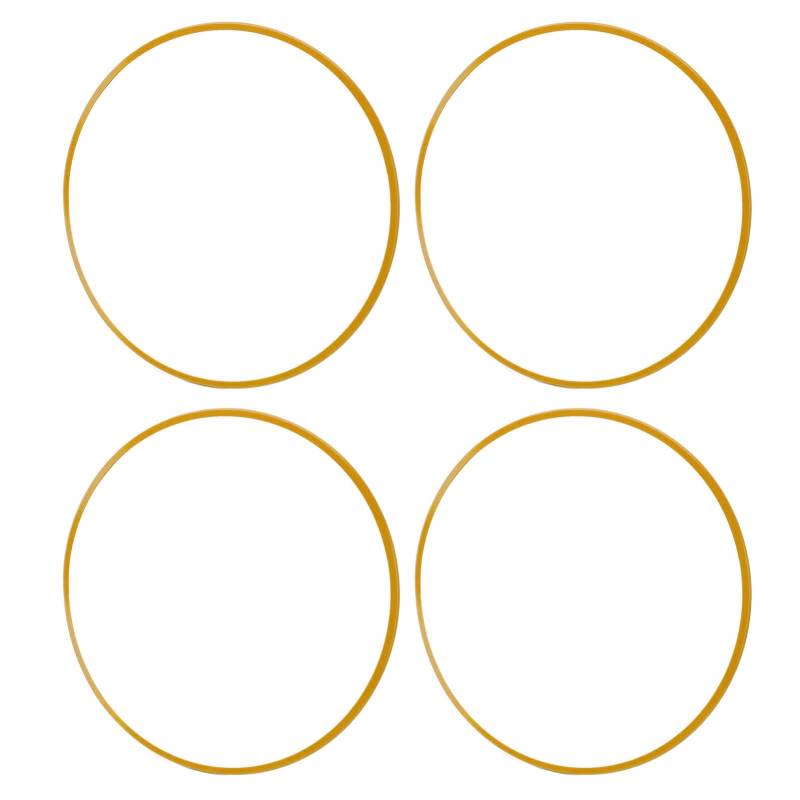 Rad Rim Protector Legierung Wenderguards Car Rim Protectors 16in Aluminium Universal Fit mit -Klebeband für Fahrzeuge mit Flachen Radkanten (Yellow) von aqxreight