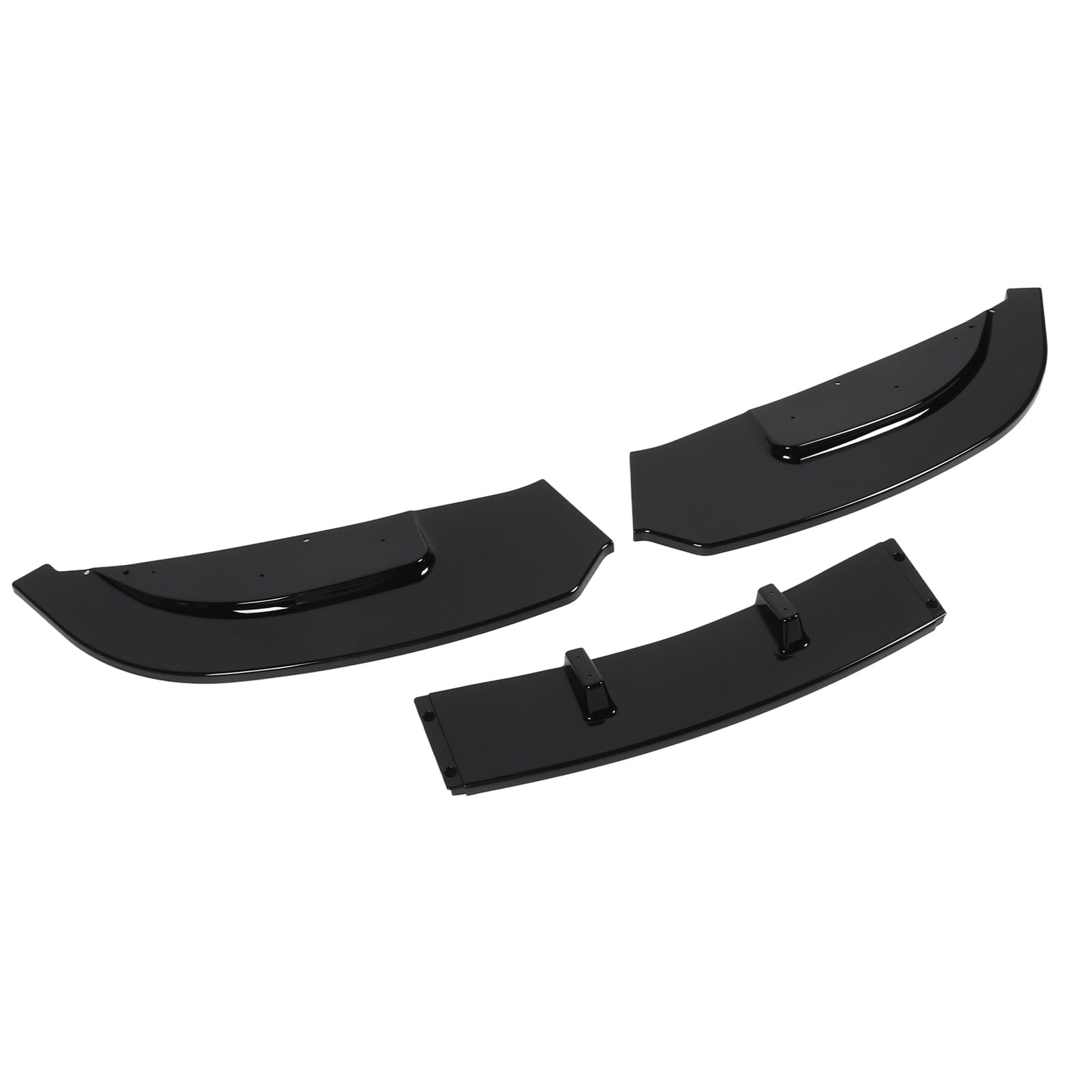 Robus und Stilvoller Vorderer Stoßfänger Lippenspoiler für 3er E92 E93 mit Kohlefaser -Look (Helles Schwarz) von aqxreight