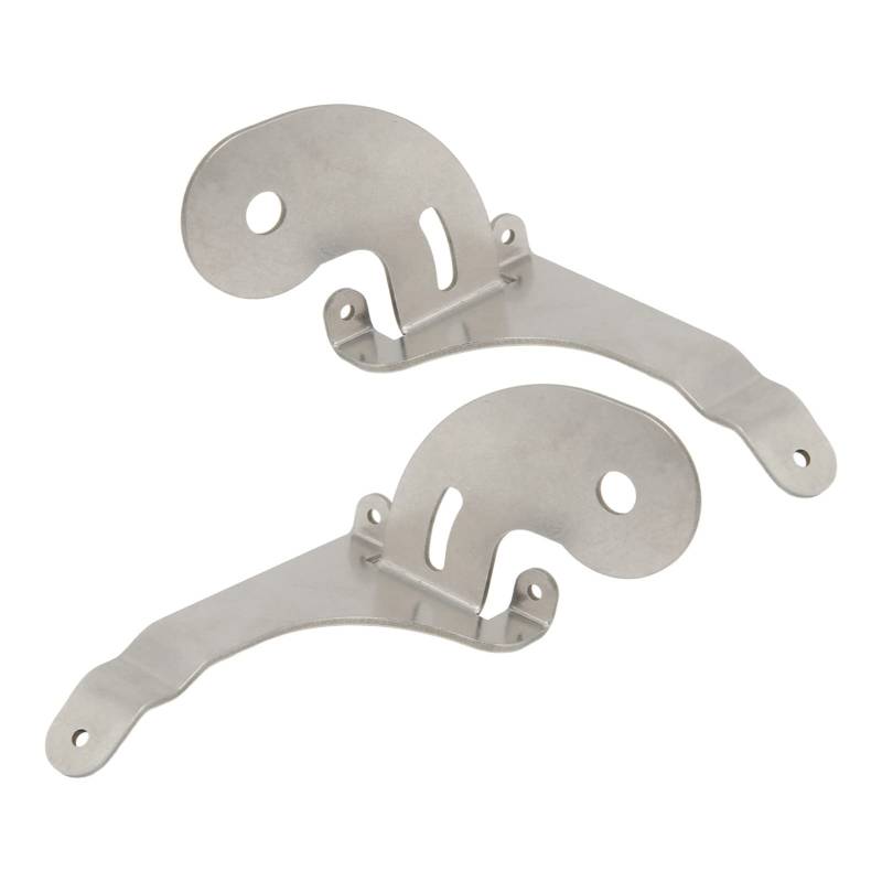 Scheinwerferhalterung, 2 Stück Links Rechts Edelstahl Chrom Scheinwerfer Nebelscheinwerfer Halterung Ersatz für Mini R50 R52 R53 von aqxreight