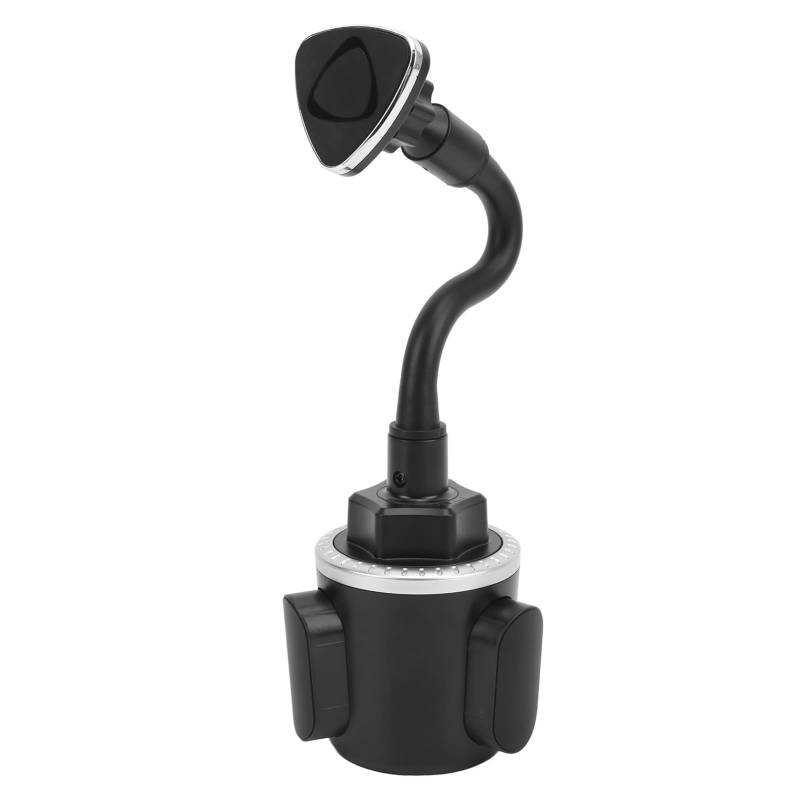 Universeller Auto-Becherhalter, Magnetischer Getränkehalter, Handyhalterung, 360° Verstellbarer Schwanenhals für Fahrzeugbecher, ABS (SILVER) von aqxreight
