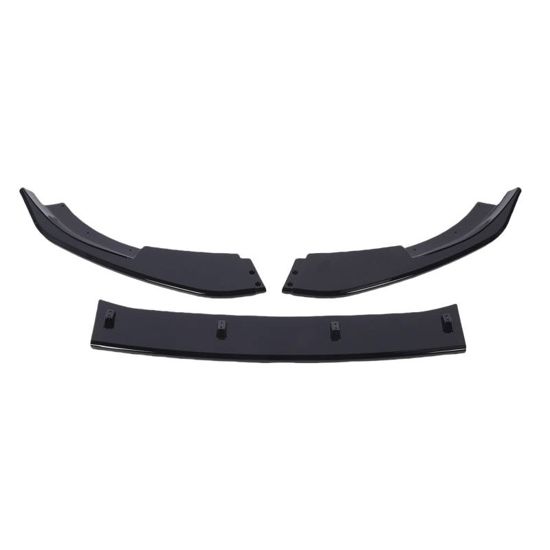 Vordere Stoßstange Lip Splitter Front Lippenspoiler Frontstoßfänger Lippenschutz für MK6 GTD 2008-2012 mit Glänzendem Schwarzem Finish-ABS-Material Verstärkte Aerodynamik von aqxreight