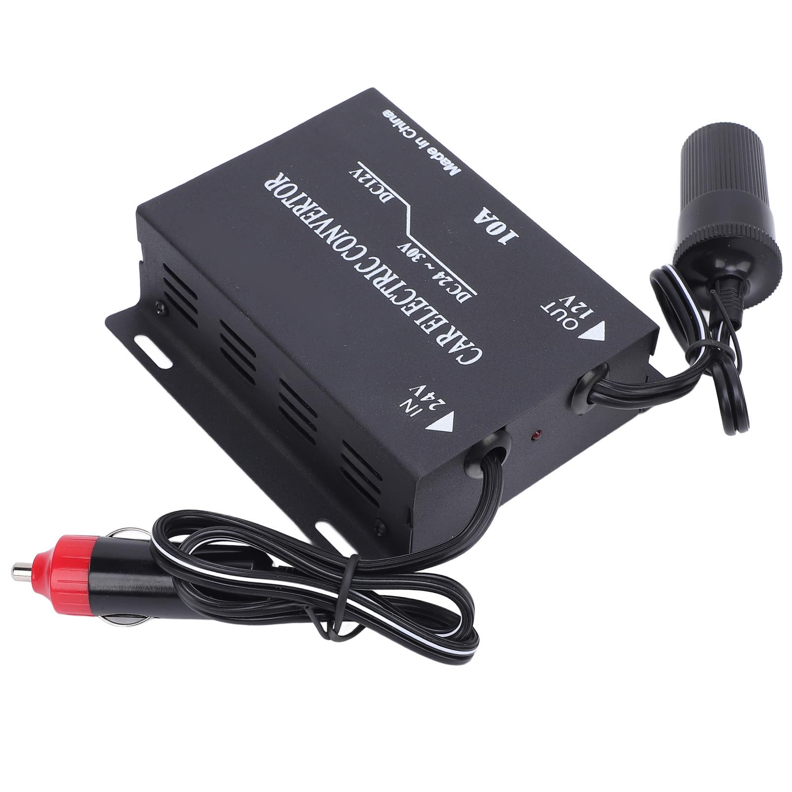 aqxreight 120W Bis 240W Auto -Leistungswandler DC 24 V Bis 12 V Transformator mit Premium -Eisengehäuse und Vollen Schutz für Fahrzeugefahrzeuge Wohnmobile Wohnmobile (10A) von aqxreight