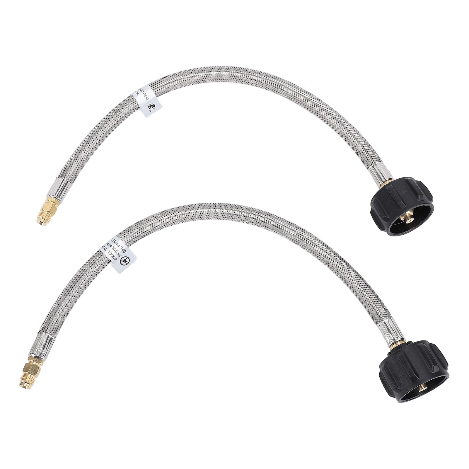 aqxreight 2pcs RV -Pigtzigtail -Schlauchanschluss 15 Zoll 1/4in NPT Hochdruck 2 Stufe Auto Umstellung Regler Zopfschlauch für RV Van Anhänger aqxreight 2pcs RV -Pigtzigtail -Schlauchanschluss 15 Zoll 1/4in NPT Hochdruck 2 Stufe Auto Umstellung Regler Zopfschlauch für RV Van Anhänger von aqxreight