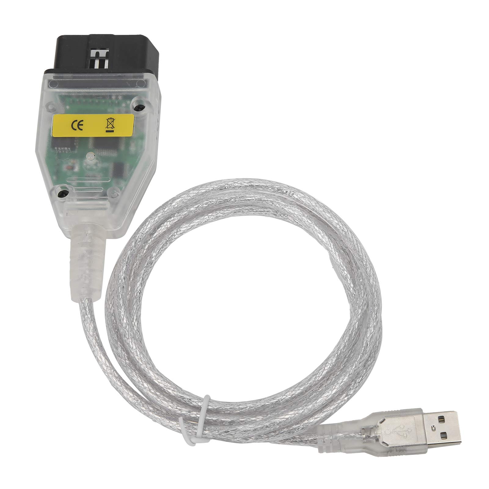 aqxreight - Diagnosekabel, Fahrzeugdiagnose Schalter OBD2-Adapter-Anschlusskabel mit FT232RL-Chip-Diagnosewerkzeug Weiß von aqxreight
