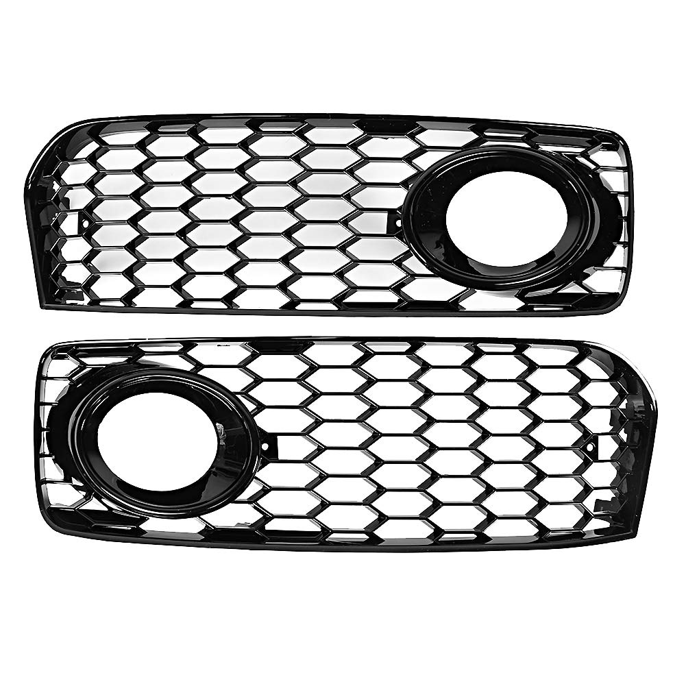 aqxreight - Fog Light Grilles,Pair Fog Light Grille Modification Parts Fits for A5 / S5 B8 RS5 2008-2012 von aqxreight