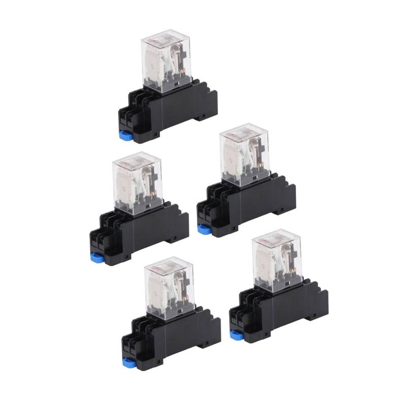 aqxreight Spulenleistung Relais Elektromagnetisches Relais ABS -Material 12V 40A 5 -Pin -Relais für Startermotorausrüstung mit AC 220V UI 250 V Ith = 10a von aqxreight