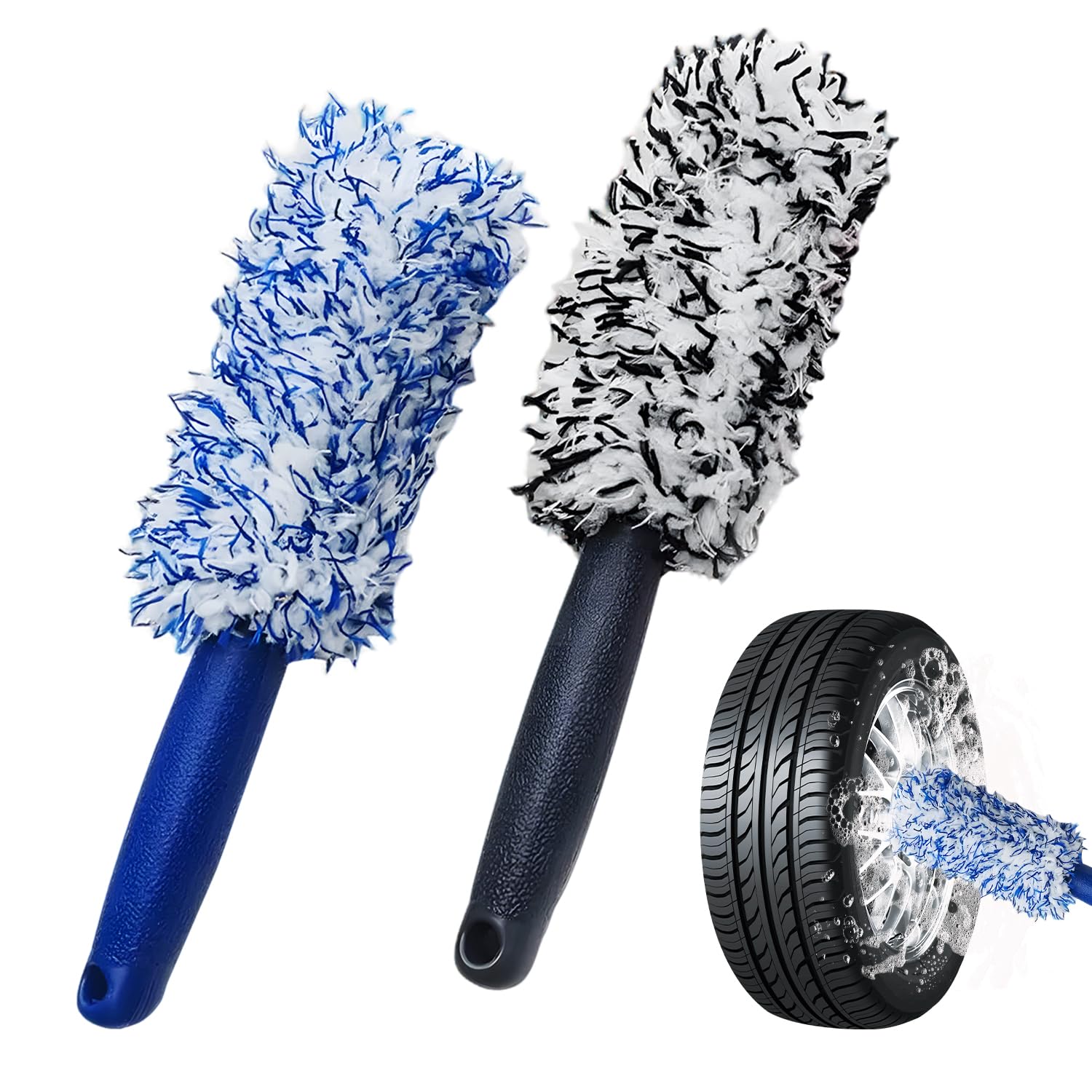 arrderly 2 Stück Microfaser FelgenBürste, Felgenbürste Alufelgen zur kratzfreien, für Stahlfelgen Felgenbürste Alufelgen für Alle Felgentypen Eine Schonende Reinigung Bis Tief Ins Felgenbett arrderly 2 Stück Microfaser FelgenBürste, Felgenbürste Alufelgen zur kratzfreien, für Stahlfelgen Felgenbürste Alufelgen für Alle Felgentypen Eine Schonende Reinigung Bis Tief Ins Felgenbett von arrderly